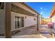 Backyard patio with pergola and sliding glass door at 8641 E Fillmore St, Scottsdale, AZ 85257