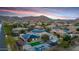 Stunning aerial view showcasing the home's backyard and neighborhood at 8793 W Villa Lindo Dr, Peoria, AZ 85383