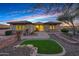 Single story home with welcoming entry and attractive landscaping at 8793 W Villa Lindo Dr, Peoria, AZ 85383