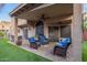 Relaxing patio area featuring comfortable wicker furniture at 9030 S Maple Ave, Tempe, AZ 85284