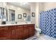 Clean bathroom with double vanity and shower/tub at 9364 W Cashman Dr, Peoria, AZ 85383