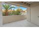 Private patio with pool and lush landscaping view at 9990 N Scottsdale Rd # 1048, Paradise Valley, AZ 85253