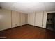 Spacious finished basement room with wood flooring at 1331 E Mckinley St, Phoenix, AZ 85006