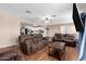 Spacious living room with hardwood floors and comfortable seating, perfect for relaxation at 134 N 87Th St, Mesa, AZ 85207