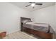 Bedroom with ceiling fan and wood-look floors at 1561 W 5Th St, Mesa, AZ 85201