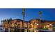 Community center exterior at night at 16918 W Palm Ln, Goodyear, AZ 85395