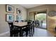 Breakfast nook with sliding door to patio at 16918 W Palm Ln, Goodyear, AZ 85395