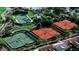 Aerial view of community tennis courts at 16918 W Palm Ln, Goodyear, AZ 85395