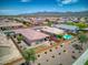 Aerial view of houses with pools and mountain views at 19684 N 260Th Ave, Buckeye, AZ 85396