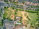 Aerial view showing community park with baseball fields and playground at 19684 N 260Th Ave, Buckeye, AZ 85396