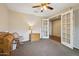 Home office with French doors and hardwood floors at 19684 N 260Th Ave, Buckeye, AZ 85396