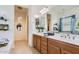 Double vanity bathroom with soaking tub and separate shower at 2796 E Inca Ln, San Tan Valley, AZ 85140