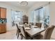 Formal dining area with a large wooden table and six chairs at 2796 E Inca Ln, San Tan Valley, AZ 85140