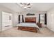 Large main bedroom with a king-size bed and ensuite bathroom at 3315 N Datura Ct, Maricopa, AZ 85139
