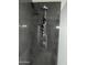 Modern shower with rainfall showerhead and gray tile at 4330 E South Fork Dr, Phoenix, AZ 85044