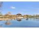 Serene pond with gazebo and playground views at 4937 S Pulse Ter, Mesa, AZ 85212