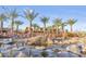 Relaxing water feature with landscaping and seating at 4937 S Pulse Ter, Mesa, AZ 85212