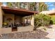 Covered patio with seating area, perfect for outdoor dining at 507 S Sand Verbena Way, Mesa, AZ 85208