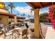Community view from the patio with seating for relaxing at 507 S Sand Verbena Way, Mesa, AZ 85208