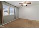 Bedroom with neutral wall and carpet at 6501 N 17Th Ave # 112, Phoenix, AZ 85015