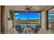 Covered patio overlooking the pool and golf course at 6675 S Giralda Ave, Gilbert, AZ 85298