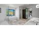 Bathroom with soaking tub, walk-in shower, and double vanity at 7450 E Continental Mountain Dr # 5, Cave Creek, AZ 85331