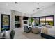 Main bedroom with sitting area and stunning sunset views at 7450 E Continental Mountain Dr # 5, Cave Creek, AZ 85331