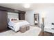 Cozy bedroom with a queen-size bed and built-in cabinets at 7500 E Mccormick Pkwy # 32, Scottsdale, AZ 85258