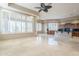 Open living area with kitchen and island views at 8037 E Thorntree Dr, Scottsdale, AZ 85266