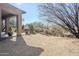 Covered patio with desert landscape views at 8037 E Thorntree Dr, Scottsdale, AZ 85266