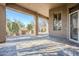 Flagstone patio with desert views at 8037 E Thorntree Dr, Scottsdale, AZ 85266