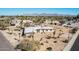 Housetop view showing mid-century home, landscaping, and mountain backdrop at 8208 E Shea Blvd, Scottsdale, AZ 85260