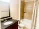 Bathroom features a tub, toilet, and granite vanity at 10136 E Southern Ave # 1110, Mesa, AZ 85209