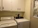 Bright laundry room with washer and dryer included at 10604 W Camelot Cir, Sun City, AZ 85351