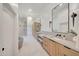 Modern bathroom with double vanity and large soaking tub at 11776 N 119Th St, Scottsdale, AZ 85259