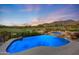 Inviting pool and spa with mountain views at 11776 N 119Th St, Scottsdale, AZ 85259