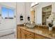 Bathroom with glass sink and granite countertop at 13512 N Granite Way, Fountain Hills, AZ 85268