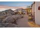 Front exterior showcasing the home's architectural details and landscaping at 13512 N Granite Way, Fountain Hills, AZ 85268