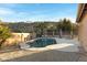 Relaxing backyard with a kidney-shaped pool and mountain views at 15632 S 6Th St, Phoenix, AZ 85048