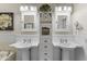 Double vanity bathroom with updated fixtures at 15801 N 51St St, Scottsdale, AZ 85254