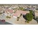 Single story home aerial view showcasing desert landscaping at 16220 W Red Rock Dr, Surprise, AZ 85374