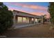 Backyard patio area with desert landscaping at 16220 W Red Rock Dr, Surprise, AZ 85374