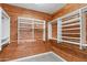 Spacious walk-in closet with cedar wood walls and ample shelving at 18140 N 92Nd St, Scottsdale, AZ 85255