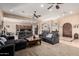 Living room with a view of the kitchen and entryway at 18509 W Bethany Home Rd, Litchfield Park, AZ 85340