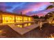 Enjoy this beautiful pool and patio at sunset at 18509 W Bethany Home Rd, Litchfield Park, AZ 85340