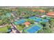 Well-maintained tennis courts within a luxurious community at 2005 N 169Th Ave, Goodyear, AZ 85395