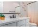 Elegant bathroom with double sinks and modern fixtures at 21743 N Daniel Dr, Maricopa, AZ 85138