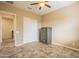 Bedroom with tile floor and double doors at 22282 E Tierra Grande Ct, Queen Creek, AZ 85142