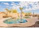 Relaxing kidney shaped pool and patio at 22282 E Tierra Grande Ct, Queen Creek, AZ 85142