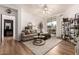 Living room with a neutral color scheme and access to a patio at 3302 N 7Th St # 133, Phoenix, AZ 85014